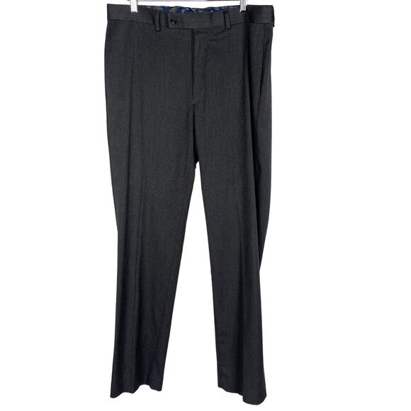 Lauren Ralph Lauren Mens 34 x 32 Gray Classic Fit Straight Leg Dress Pants - Picture 1 of 8